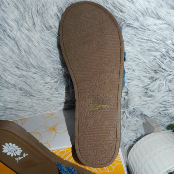 Yellowbox Women's Falses Blue Denim Cross Strap Slides BNIB🆕FAST😮‍💨⚡🚚 - Picture 6 of 12